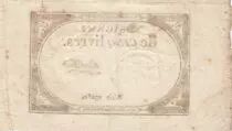 Francia 5 Pounds - 10 Brumaire Year II (31.10.1793) - Sign. Deperthe - Serial 23261