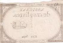 Francia 5 Pounds - 10 Brumaire Year II (31.10.1793) - Sign. Du Flog - Serial 5032