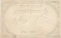 Francia 5 Pounds - 10 Brumaire Year II (31.10.1793) - Sign. Sanche - Serial 9252