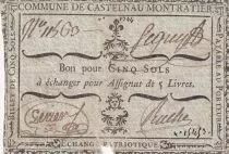 Francia 5 Sols - Lot - Commune de Castelnau Montratier - 1792