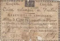 Francia 5 sols - Somme - Voluntary and useful council Abbeville - 1792