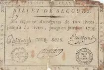 Francia 5 sols - Tannay - Antouin - Varzy - Clamecy\'s district - 1792