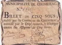 Francia 5 Sous - Ard&egrave;che - Chomerac - 1792