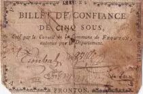 Francia 5 Sous - Haute-Garonne - Municipalit&eacute; de Fronton - 1792