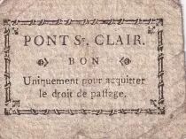 Francia 5 Sous - Rh�ne - Pont-St-Claire - 1792 - TB