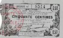 Francia 50 cent. Fourmies - Serial 47 -  08/05/1916