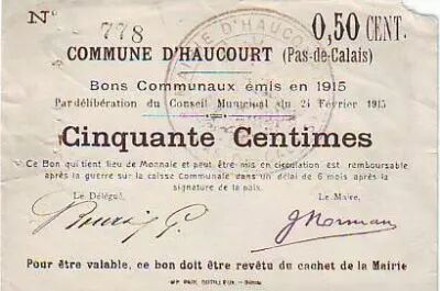 Francia 50 cent. Haucourt