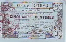Francia 50 cent. Laon R&eacute;gional - 1916