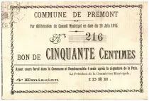 Francia 50 cent. Premont City - 1915