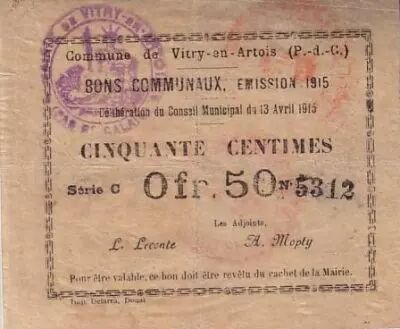 Francia 50 cent. Vitry-En-Artois