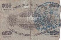 Francia 50-centime emergency voucher - May 1916 - Valenciennes - Series 12