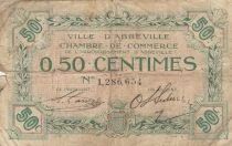 Francia 50 Centimes - Abbeville Chamber of Commerce - ND(1914-1925)