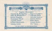 Francia 50 Centimes - Annonay Chamber of Commerce - August 31, 1914 - Unissued