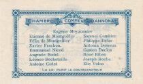 Francia 50 Centimes - Annonay Chamber of Commerce - August 31, 1914 - Unissued