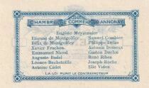 Francia 50 Centimes - Annonay Chamber of Commerce - August 31, 1914 - Unissued