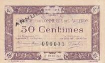Francia 50 centimes - Aveyron Chamber of Commerce - 1915 - Cancelled