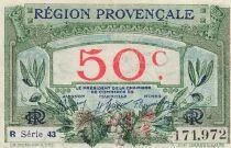 Francia 50 Centimes - Chamber of Commerce - Provence Region - Serial 43