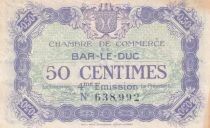 Francia 50 Centimes - Chambre de commerce - Bar-le-Duc - 4&egrave;me &eacute;mission - 1917