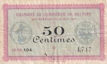Francia 50 Centimes - Chambre de Commerce - Belfort - S&eacute;rie 104 - 18-08-1915