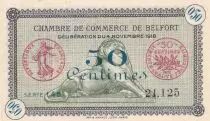 Francia 50 Centimes - Chambre de Commerce - Belfort - S&eacute;rie 145 - 04-11-1918