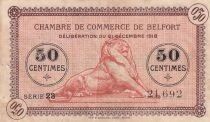 Francia 50 Centimes - Chambre de Commerce - Belfort - S&eacute;rie 23 - 21-12-1918