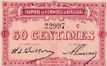 Francia 50 Centimes - Chambre de Commerce - Bergerac - 05-10-1914 - S&eacute;rie C 22997