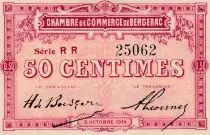 Francia 50 Centimes - Chambre de Commerce - Bergerac - 05-10-1914 - S&eacute;rie RR 25062