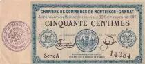 Francia 50 centimes - Chambre de Commerce - Montlu&ccedil;on-Gannat -  1914 - S&eacute;rie A