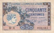 Francia 50 Centimes - Chambre de commerce - Paris - 1920 - S&eacute;rie B.8