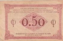 Francia 50 Centimes - Chambre de commerce - Paris - 1920 - S&eacute;rie E.90