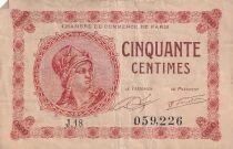 Francia 50 Centimes - Chambre de commerce - Paris - 1920 - S&eacute;rie J.18