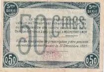 Francia 50 Centimes - Chambre de Commerce - Rochefort sur Mer - 5&egrave;me s&eacute;rie - 25-02-1920