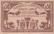 Francia 50 Centimes - Chambre de commerce d\'Ajaccio et Bastia - 1918 - P.3-6