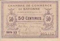 Francia 50 Centimes - Chambre de commerce de Bayonne - 1918 - Serial yy - P.21-55