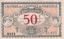 Francia 50 Centimes - Chambre de commerce de Marseille - 1917 - Serial N-R - P.79-67