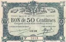 Francia 50 Centimes - Chambre de commerce du Havre - 1916 - P.68-14