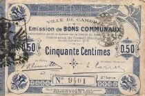 Francia 50 Centimes - City of Cambrai - 30-10-1914 - 2nd printing