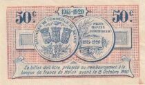 Francia 50 Centimes - Melun Chamber of Commerce 1915 - XF