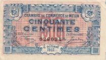 Francia 50 Centimes - Melun Chamber of Commerce 1915 - XF