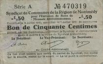 Francia 50 Centimes - Montmedy Region - 07-07-1916