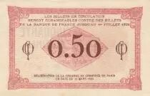 Francia 50 Centimes - Paris Chamber of Commerce - 1920 - Serial C.84