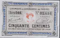 Francia 50 Centimes - Troyes Chamber of Commerce 1918 - aUNC