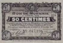 Francia 50 Centimes - Ville - Roubaix-Tourcoing - 15-12-1917 - 13&egrave;me s&eacute;rie
