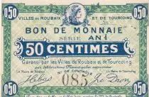 Francia 50 Centimes - Ville - Roubaix-Tourcoing - S&eacute;rie AN 4