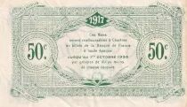 Francia 50 Centimes- Chambre de Commerce - Eure-et-Loir - 01-1921 - 5&egrave;me &eacute;mission