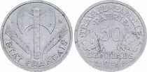 Francia 50 Centimes, Etat Fran&ccedil;ais - Bazor - 1944 B Beaumont-le-Roger - VF