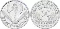 Francia 50 Centimes, Morlon - 1943 - B. Beaumont - Le Roger - Lightweight 0.7g