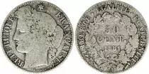 Francia 50 Centimes C&eacute;r&egrave;s - III e R&eacute;publique - Ann&eacute;es Vari&eacute;es 1871 &agrave; 1895