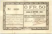 Francia 50 Centimes Coutiches City - 1914