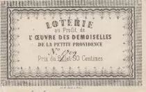 Francia 50 Centimes Loterie Oeuvre des Demoiselles de la Providence - Orl�ans - VF